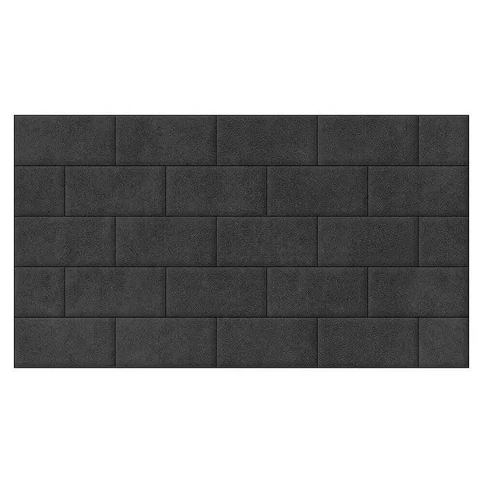 Fllow Deko-Wandpolster Set Preston A1 - 270 x 150 cm, Schiefer - Draufsicht