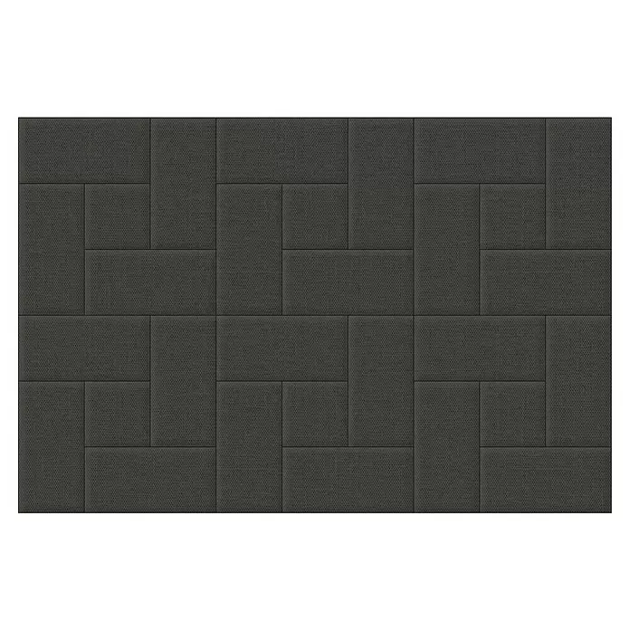 Fllow Deko-Wandpolster Set Inari A4 - 270 x 150 cm, Anthrazit - Draufsicht