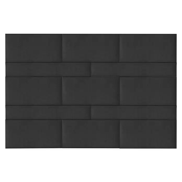 Fllow Deko-Wandpolster Set Velvet B1 - 270 x 150 cm, Anthrazit - Draufsicht