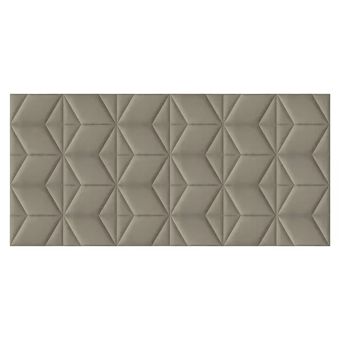 Fllow Deko-Wandpolster Set Velvet C3 - 270 x 150 cm, Taupe - Draufsicht