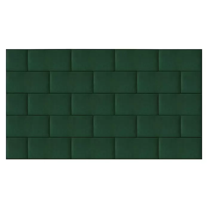 Fllow Deko-Wandpolster Set Velvet A1 - 3 x 4 mm, Grün - Draufsicht