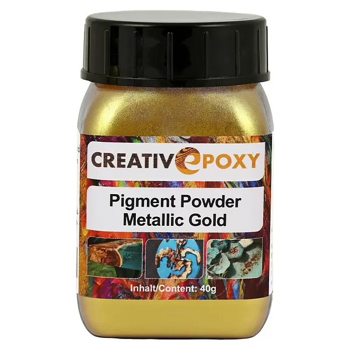 CreativEpoxy Pigment Powder - Metallic Gold, 40 g - Vorderansicht