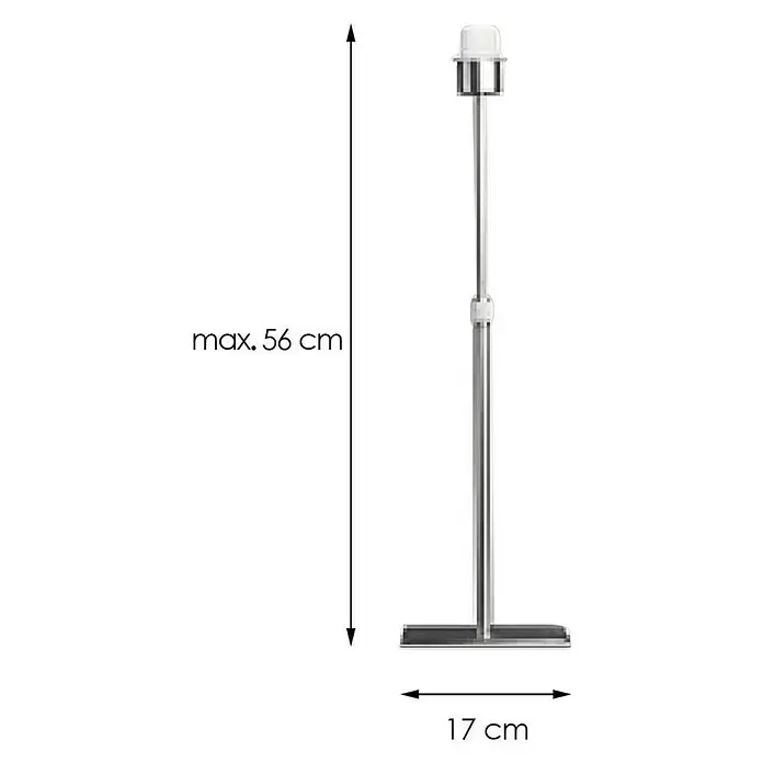 Home Sweet Home Bobo Lampenfuß - 60 W, Höhe: 56 cm, Stahl matt, Stahl, E27 - Skizze