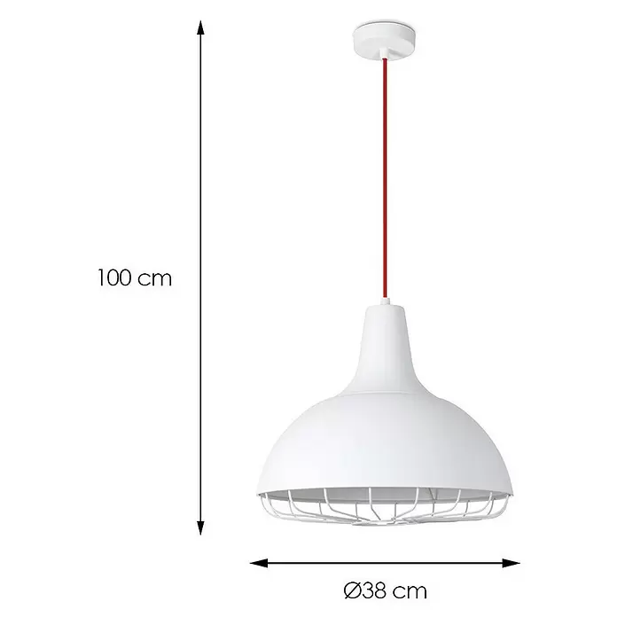 Home Sweet Home Job Pendelleuchte - Ø x H: 380 mm x 1,4 m - Skizze