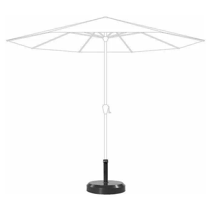 Doppler Betonschirmständer - Durchmesser: 44 cm, Für Rohrdurchmesser: 26 mm - 40 mm - Skizze