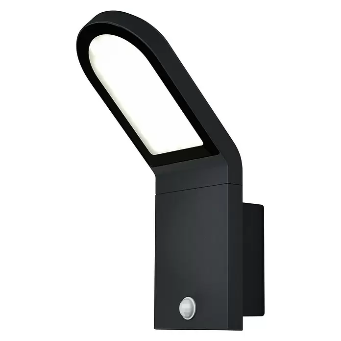 Ledvance LED-Sensor-Außenwandleuchte Wall - 12 W, L x B x H: 16,8 x 10 x 27,3 cm, Warmweiß - Diagonale Ansicht