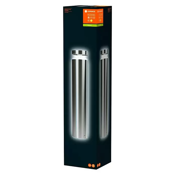 Ledvance LED-Außensockelleuchte - 1-flammig, 6 W, Warmweiß, IP44, Höhe: 50 cm - Diagonale Ansicht