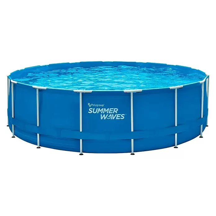 Piscina Frame Summerwaves - Ø x Al: 457 x 84 cm, 11,949 l, Azul - Vista frontal