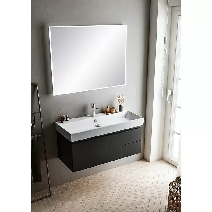 Riva LED-Lichtspiegel Draw/Tape - 100 x 75 cm, Sensorschalter - Stimmungsaufnahme