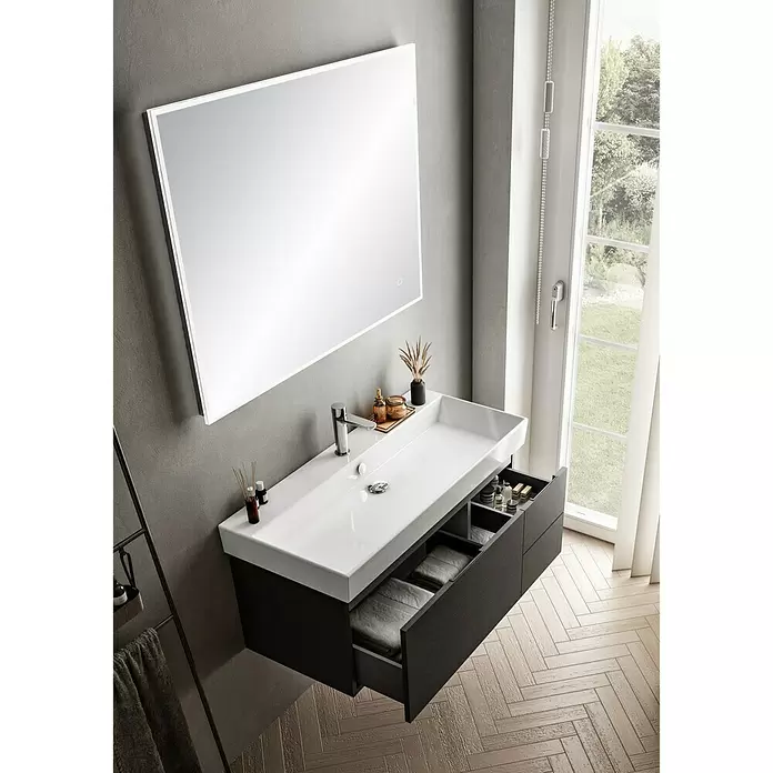 Riva LED-Lichtspiegel Draw/Tape - 100 x 75 cm, Sensorschalter - Stimmungsaufnahme