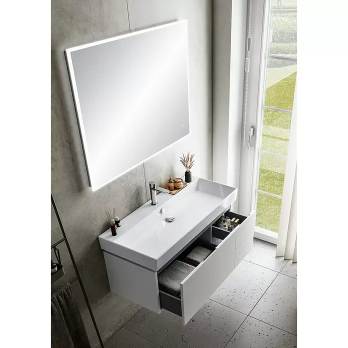Riva LED-Lichtspiegel Draw/Tape - 100 x 75 cm, Sensorschalter - Stimmungsaufnahme