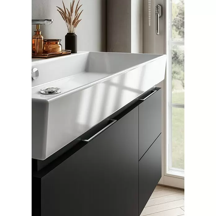 Riva Tape Einbauwaschbecken - 85 x 45,5 cm, Keramik, Weiß - Stimmungsaufnahme