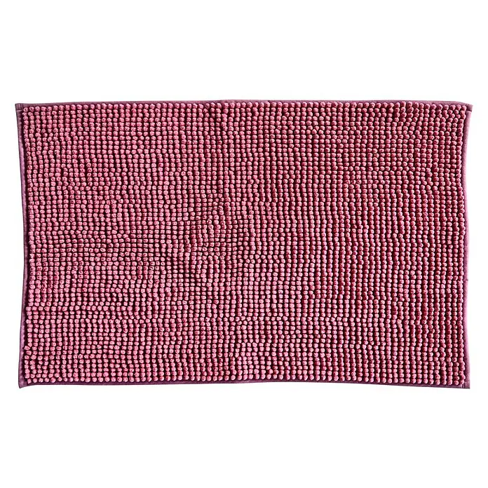 Camargue Badteppich Zottel - 50 x 80 cm, Rosé, 100% Polyester - Vorderansicht