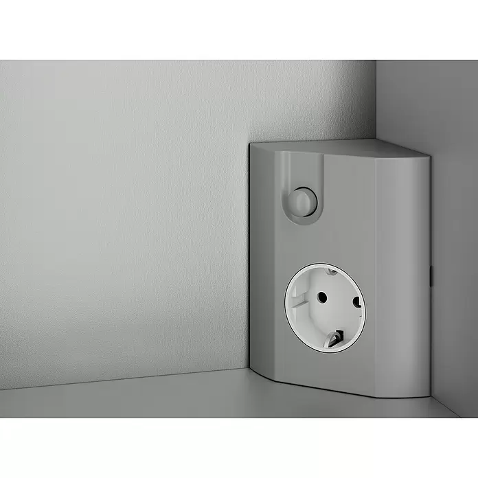 Jokey Spiegelschrank Tromsö - B x H: 63 x 69 cm, Mit Beleuchtung, MDF, Aluminium - Stimmungsaufnahme