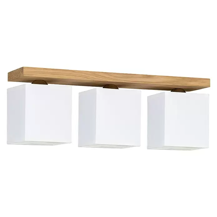 Spotlight Deckenleuchte Inger - 60 W, L x B x H: 55 x 13,5 x 23,5 cm, E27, 3 Stk. - Diagonale Ansicht