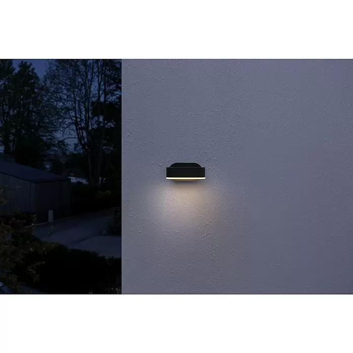 Ledvance LED-Außenwandleuchte Endura Style Mini Spot - 8 W, 100 x 230 x 54 mm, Grau, IP44 - Stimmungsaufnahme