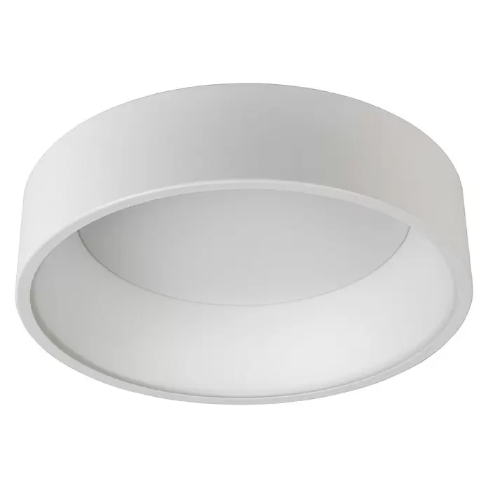 Lucide Talowe LED-Deckenleuchte rund - 30 W, Ø x H: 450 mm x 13 cm, Weiß, Warmweiß - Diagonale Ansicht