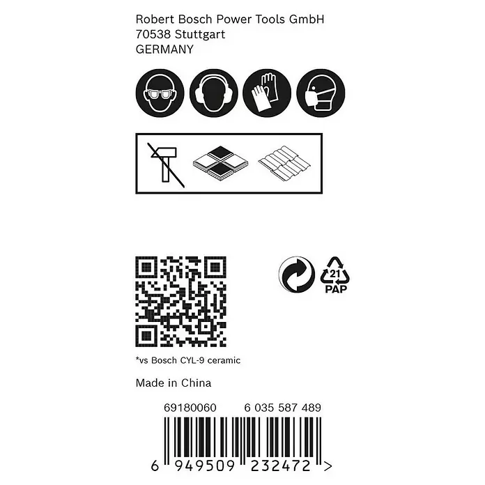 Bosch Professional Expert Fliesenbohrer-Set - Durchmesser: 5 mm - 8 mm, Materialeignung: Fliesen, 3 -tlg.