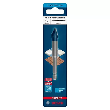 Bosch Professional Expert Broca para azulejos HEX-9 HardCeramic