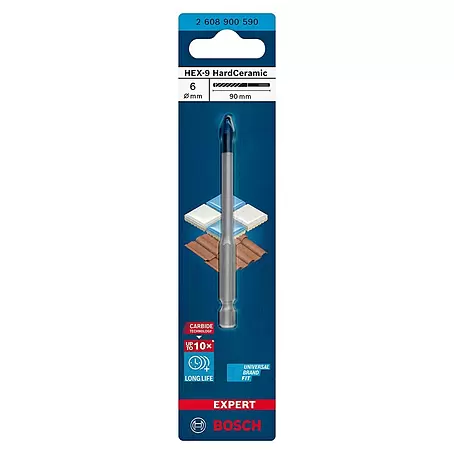 Bosch Professional Expert Taladro de baldosas HEX-9 HardCeramic