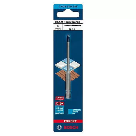 Bosch Professional Expert Broca para azulejos HEX-9 HardCeramic