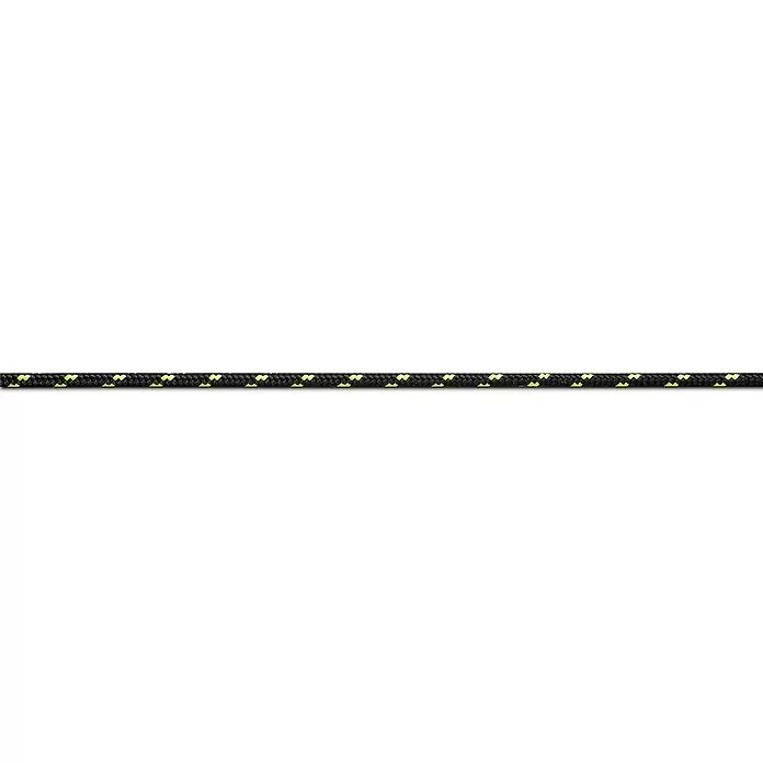 Seilflechter Cuerda de amarre a metros - Diámetro: 4 mm, Poliéster, Amarillo/Negro - Primer plano