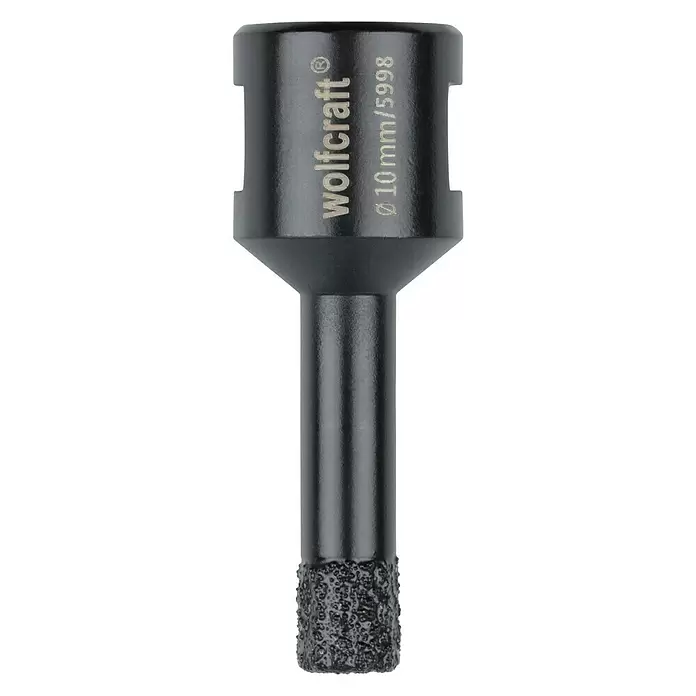 Wolfcraft Diamant-Lochsäge für Winkelschleifer - 10 mm, Schnitttiefe: 35 mm - Vorderansicht