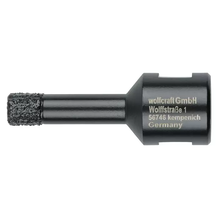 Wolfcraft Diamant-Lochsäge für Winkelschleifer - 10 mm, Schnitttiefe: 35 mm - Vorderansicht