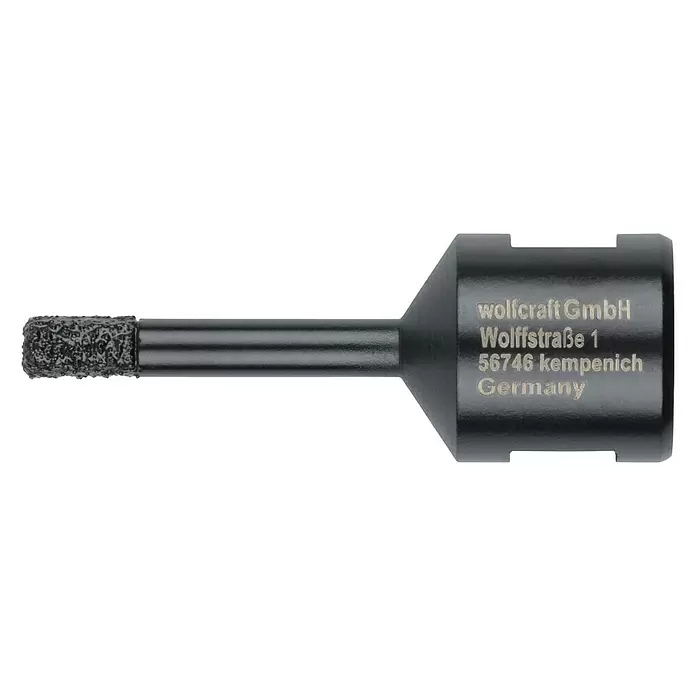 Wolfcraft Diamant-Lochsäge für Winkelschleifer - 6 mm, Schnitttiefe: 35 mm - Vorderansicht