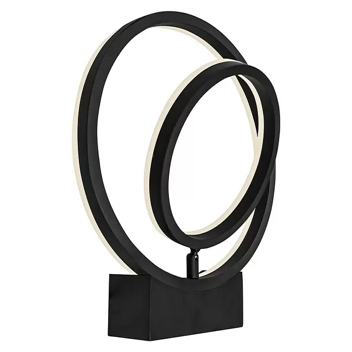 Lavida Ring LED-Wandleuchte - 18 W, L x B x H: 30 x 6 x 34 cm, Schwarz, Neutralweiß - Anwendungsbeispiel