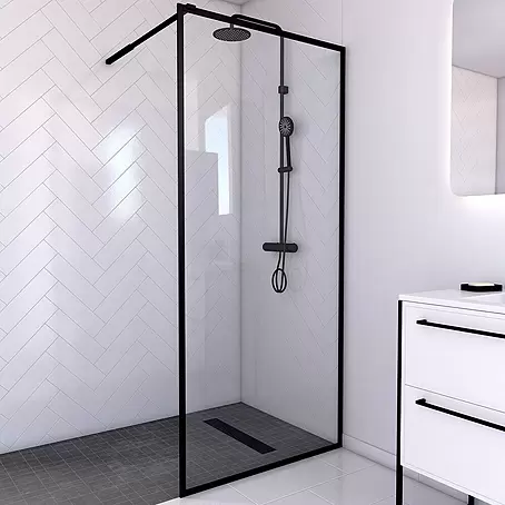 Mampara de ducha fija Dark Edge