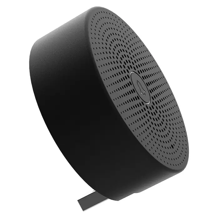 Beafon Türklingel Chime - Schwarz, Ø x H: 60 x 23,8 mm, Passend für: Beafon Türklingel mit Kamera Visitor 1V - Diagonale Ansicht