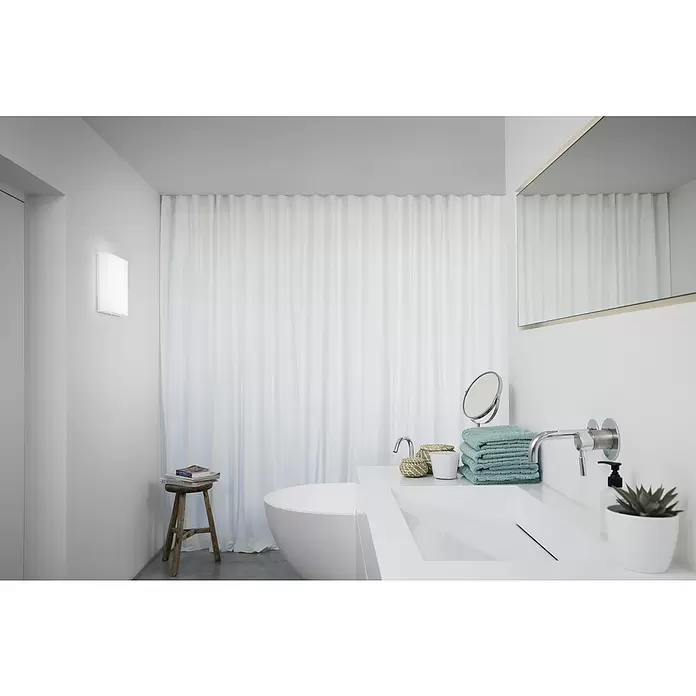 Ledvance LED-Deckenleuchte Quadro - 24 W, L x B x H: 30 x 30 x 5,1 cm, Weiß, Kaltweiß - Stimmungsaufnahme