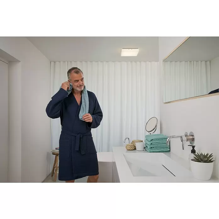 Ledvance LED-Deckenleuchte Quadro - 24 W, L x B x H: 30 x 30 x 5,1 cm, Weiß, Warmweiß - Stimmungsaufnahme