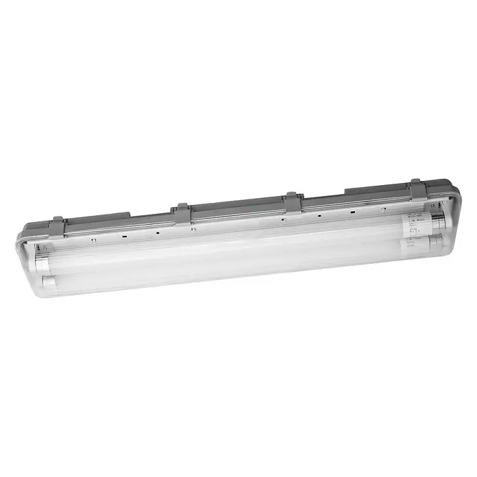 Ledvance LED-Feuchtraum-Lichtleiste Submarine - 2 x 6 W, Länge: 60 cm, Neutralweiß, IP65 - Diagonale Ansicht