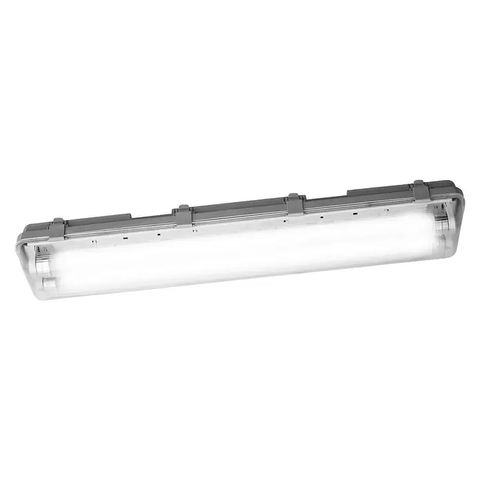 Ledvance LED-Feuchtraum-Lichtleiste Submarine - 2 x 6 W, Länge: 60 cm, Neutralweiß, IP65 - Diagonale Ansicht
