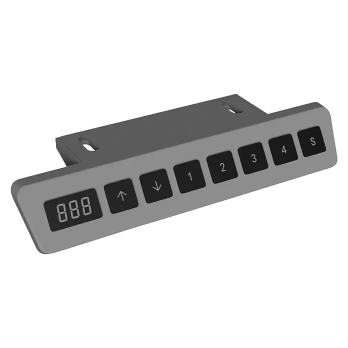 Tischgestell E-MORE - Breitenverstellbar: 1.000 mm - 1.500 mm, Höhenverstellung: 695 mm - 1.175 mm, Weiß - Diagonale Ansicht