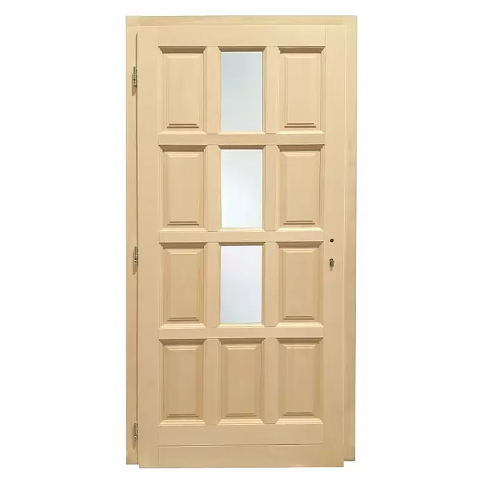 Eurolam Ulazna vrata - 1.050 x 2.070 mm, DIN graničnik: Lijevo - Pogled sprijeda