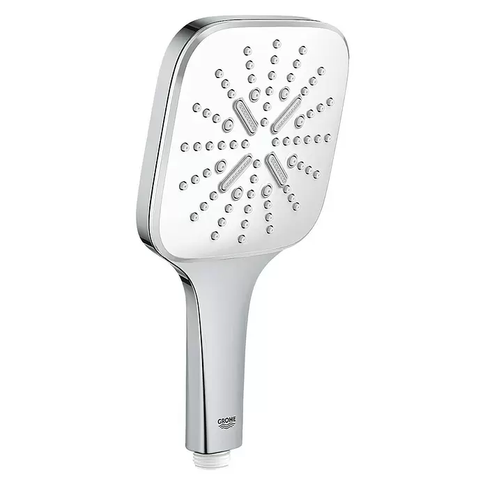Grohe Handbrause Vitalio SmartActive 130 Cube - Anzahl Funktionen: 3 Stk., Durchmesser: 13 cm, Chrom - Diagonale Ansicht