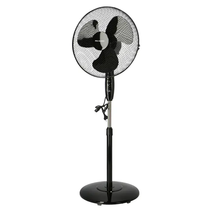 Proklima Standventilator - Schwarz, Durchmesser: 40 cm, Mit Fernbedienung, 2.070 m³/h