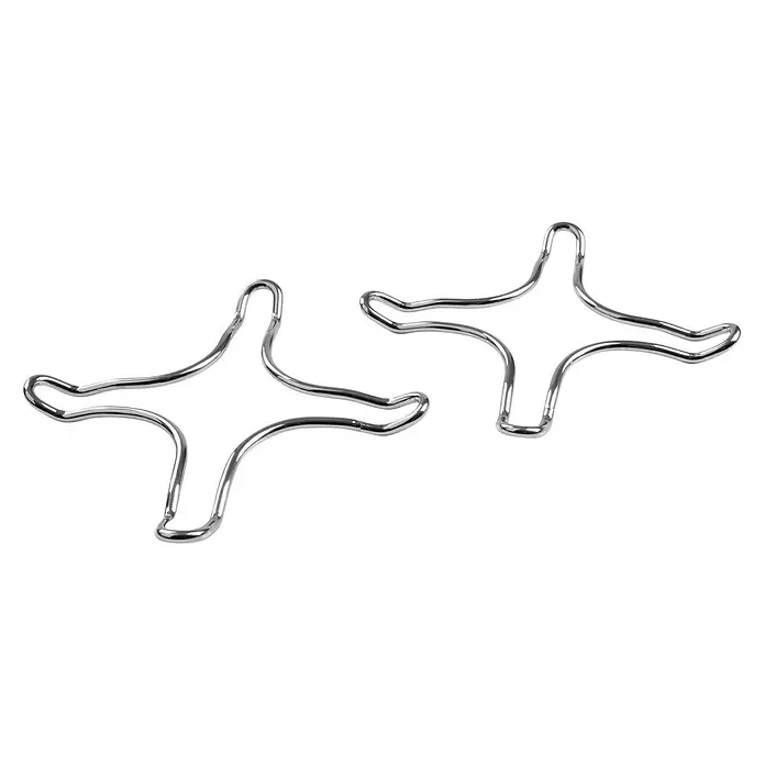 Soporte reductor para cocina de gas - Acero, Acero inoxidable, 2 uds. - Vista angular