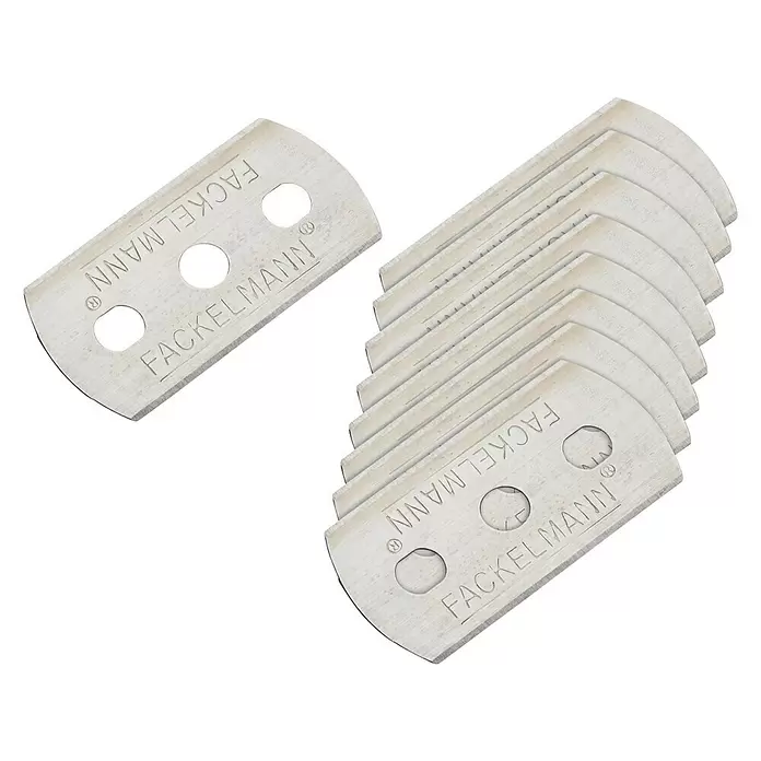 Cuchilla de recambio para rasquetas - 10 uds., Específico para: Rasquetas 60140, 60144 y 60146 de Fackelmann - Vista angular