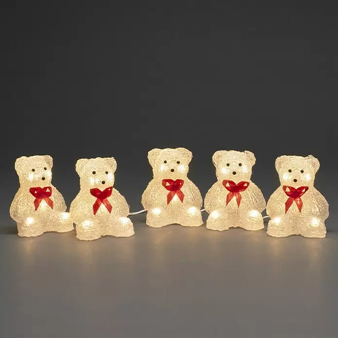 Konstsmide Led-decoratielamp Beertjes - b x h: 10 x 12 cm, Lichtkleur: Warm wit, 9 m - Vooraanzicht