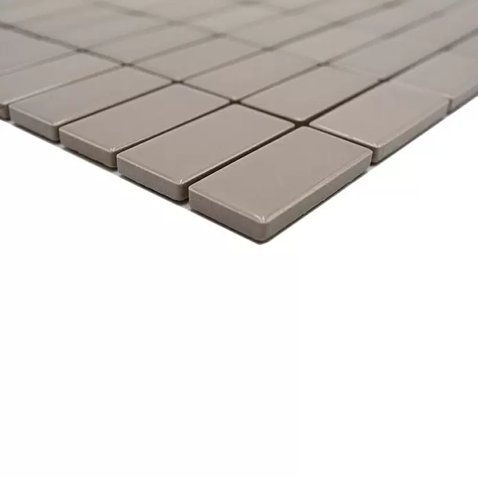 Mozaïektegel rechthoek Architecture ST 410 - 29,8 x 29,8 cm, Beige/Bruin, Glanzend - Close-up