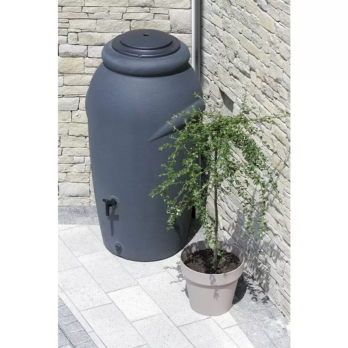 Regentonne Aquacan Baby - 210 l, Anthrazit - Stimmungsaufnahme