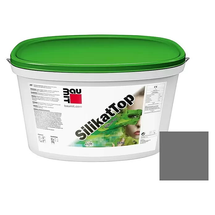 Baumit Reibputz SilikatTop - 25 kg, Körnung: 1,5 mm, Farbe: 0883 - Vorderansicht