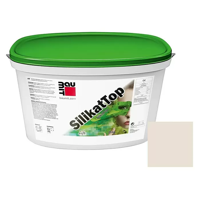Baumit Reibputz SilikatTop - 25 kg, Körnung: 2 mm, Farbe: 0199 - Vorderansicht