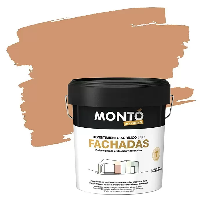 Montó Bricolovers Pintura para fachadas - Teja, 12 l, Mate - Vista frontal