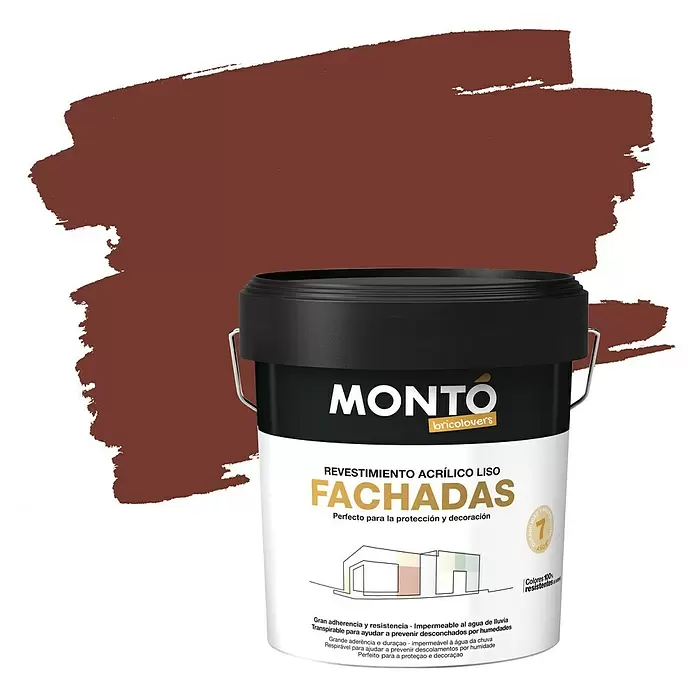 Montó Bricolovers Pintura para fachadas - Terracota, 4 l, Mate - Vista frontal