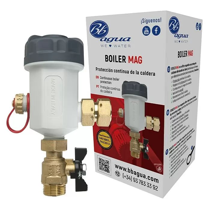Bb agua Filtro de agua Boiler Mag - Apto para: Calentadores - Vista angular